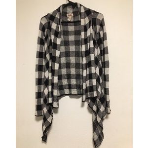 Buffalo plaid cardigan